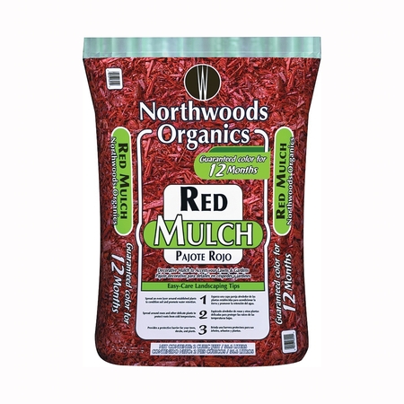 WAUPACA NORTHWOODS Northwoods Organics Decorative Mulch, Red Bag WNW03250